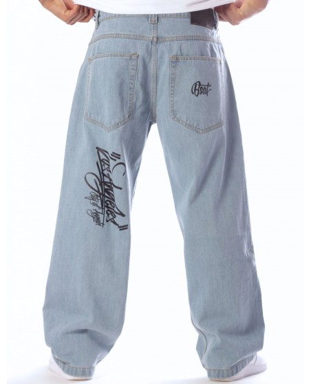 Los Angeles Baggy Jeans Sky Blue by BSAT