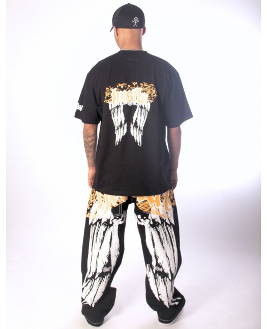 BSAT HUSTLA Gold Yellow Baggy Jeans...