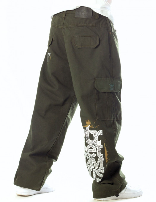 Street Famous Baggy Cargo Pants Dark...