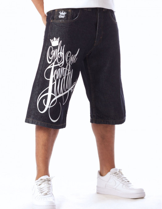 BSAT Baggy Denim Shorts Only God Can...