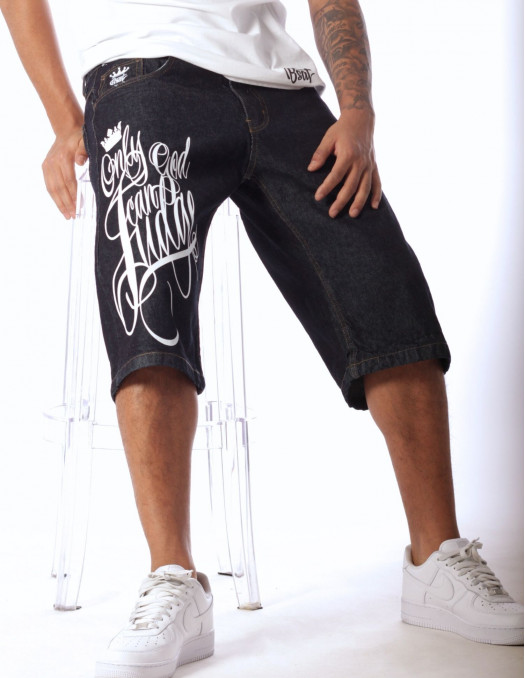 BSAT Baggy Denim Shorts Only God Can...