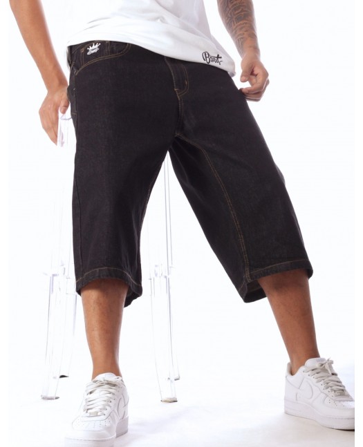 BSAT Baggy Jorts Denim Shorts Black