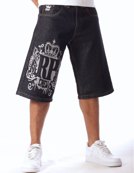 RP Crew Baggy Denim Short BlueNSilver...