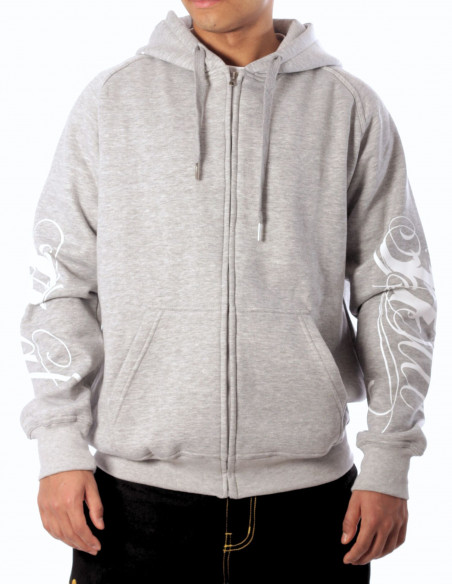 BSAT Art Script Hoodie Grey