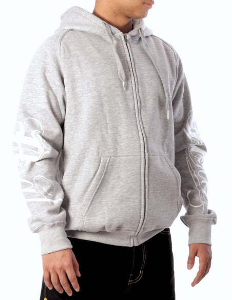 BSAT Art Script Hoodie Grey
