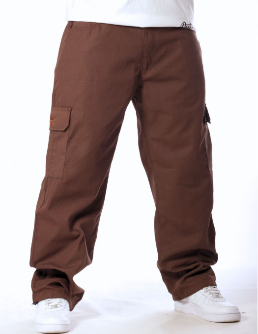 BSAT Combat Cargo Pants Brown Baggy