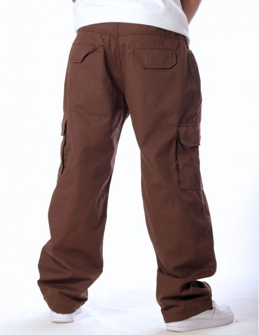 BSAT Combat Cargo Pants Brown Baggy