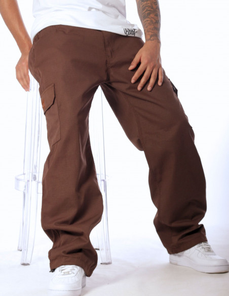 BSAT Combat Cargo Pants Brown Baggy