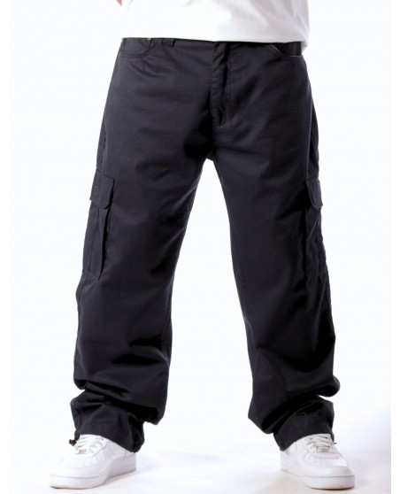 BSAT Baggy Combat Cargo Pants Navy Blue