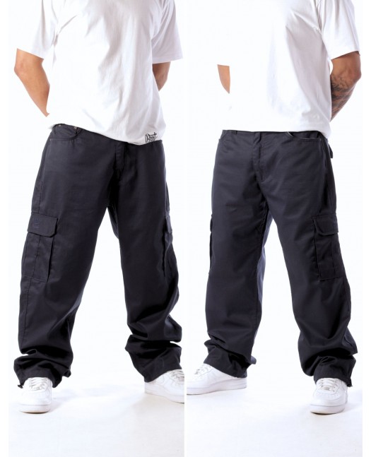 BSAT Baggy Combat Cargo Pants Navy Blue