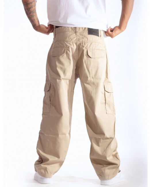 BSAT Combat Cargo Pants Beige Baggy Fit
