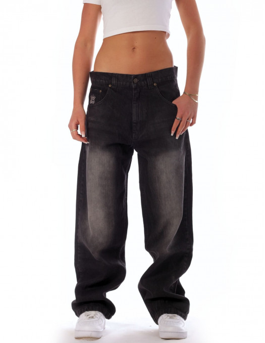 BSAT Bronx Black Washed Denim Baggy...