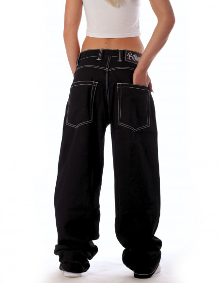 BSAT Stickman baggy Jeans The Fingers Black Vol.2