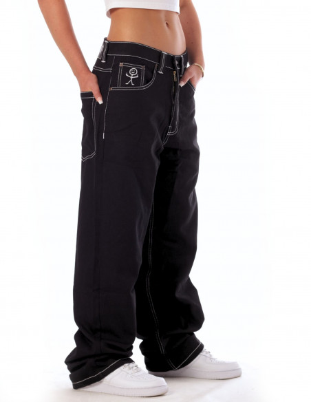 BSAT Stickman baggy Jeans The Fingers Black Vol.2