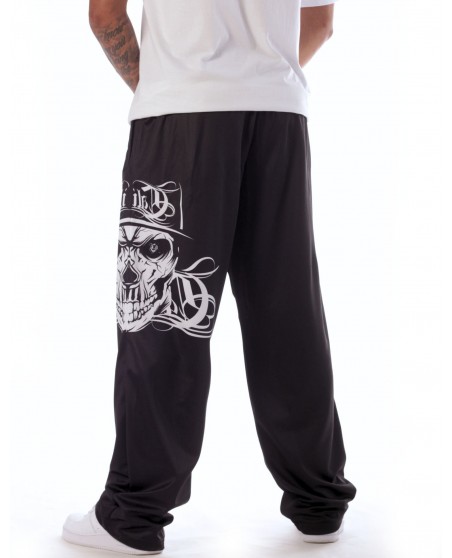 BSAT Cali Skull Mesh Pants Black n White
