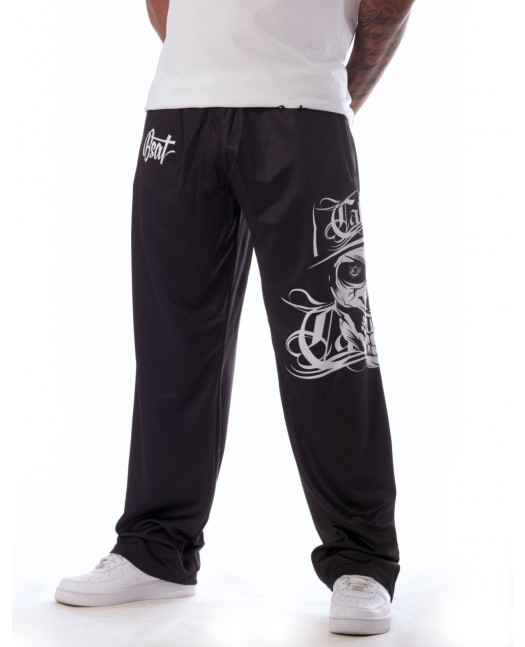 BSAT Cali Skull Mesh Pants Black n White