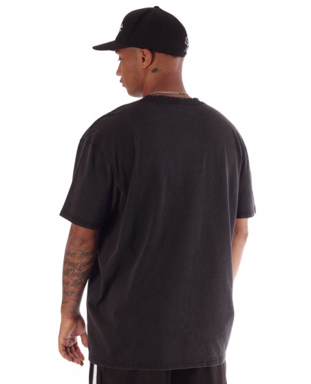 Baggy T-Shirt Acid Washed Black