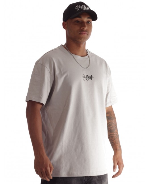BSAT Stickman Logo T-Shirt Asphalt Grey