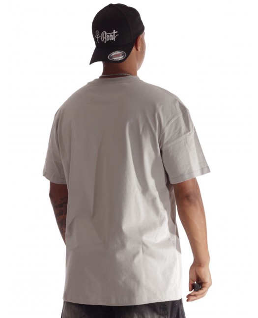 BSAT Stickman Logo T-Shirt Asphalt Grey