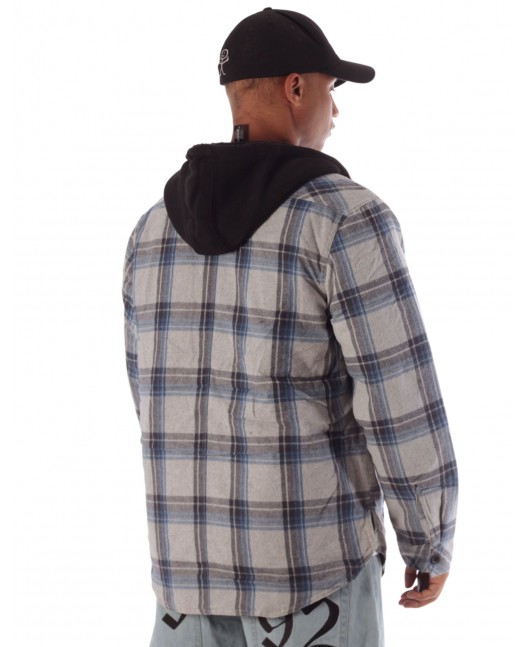 Checkered Thermal Jacket GreyNBlue