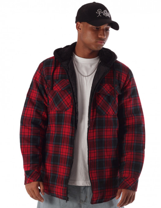 Checkered Thermal Jacket RedNNavy