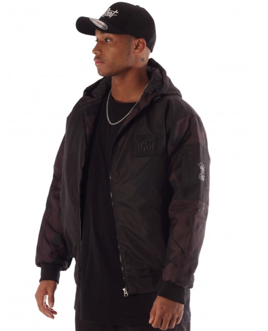BSAT Bronx Winter Jacket Black/DarkCamo