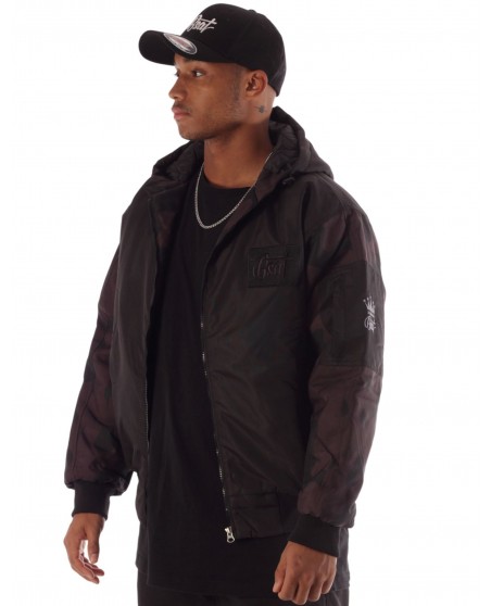 BSAT Bronx Winter Jacket Black/DarkCamo