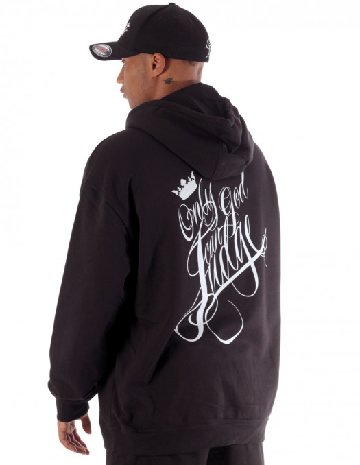 Only God Can Judge Baggy Hoodie Black...