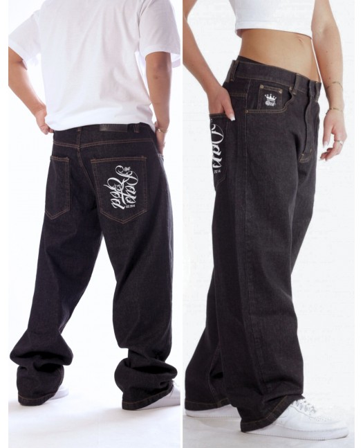 RAP GOD Baggy Jeans Black by BSAT