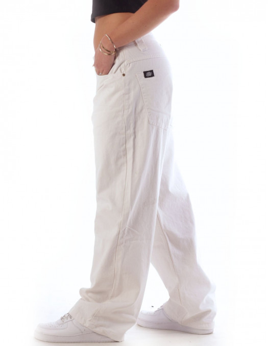  BSAT Bronx Baggy Jeans White