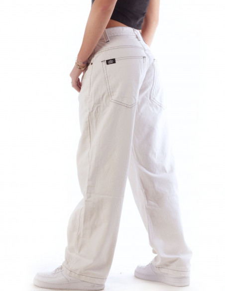 BSAT Bronx Baggy Jeans White n Black
