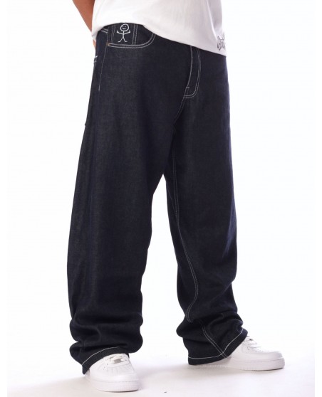 BSAT Stickman Baggy Jeans The Fingers Indigo Blue 1st Edition