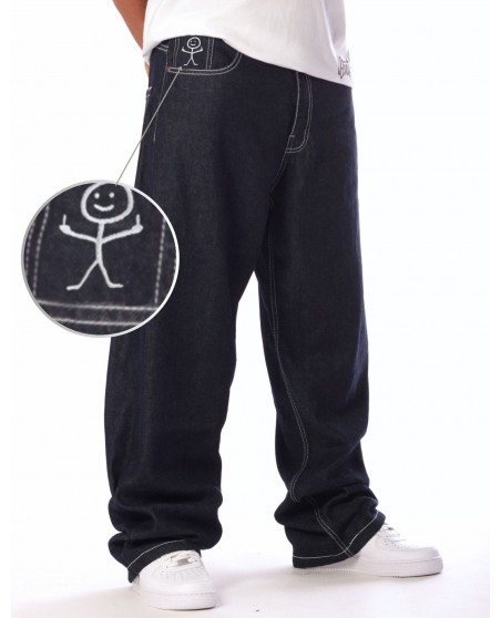 BSAT Stickman Baggy Jeans The Fingers Indigo Blue 1st Edition