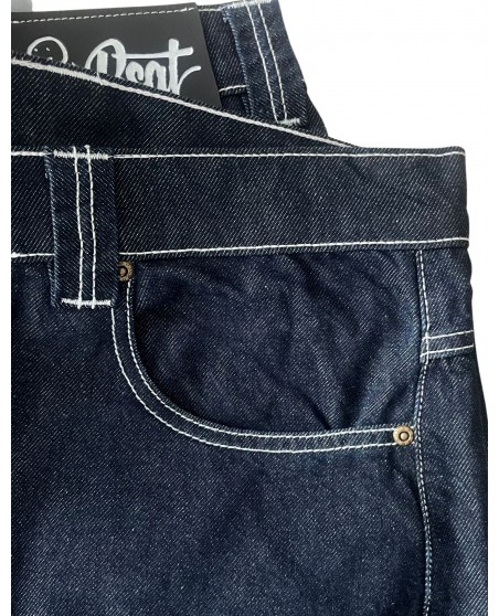 BSAT Stickman Baggy Jeans The Fingers Indigo Blue 1st Edition