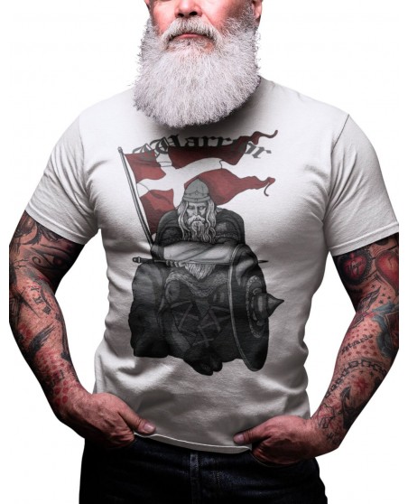 Holger Danske Cotton Premium T-shirt Front White