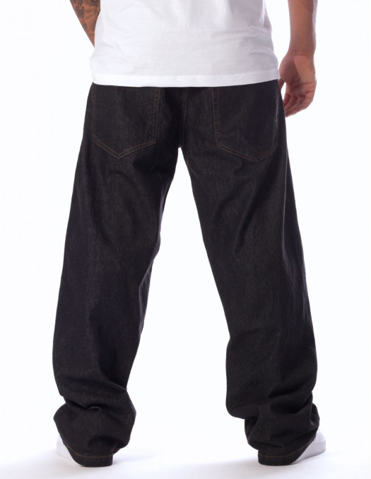 BSAT Bronx Baggy Jeans Plain Black