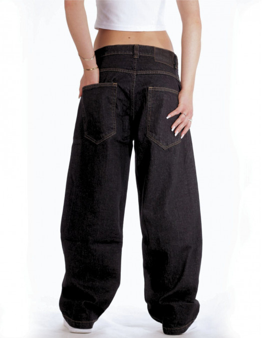 BSAT Bronx Baggy Jeans Plain Black