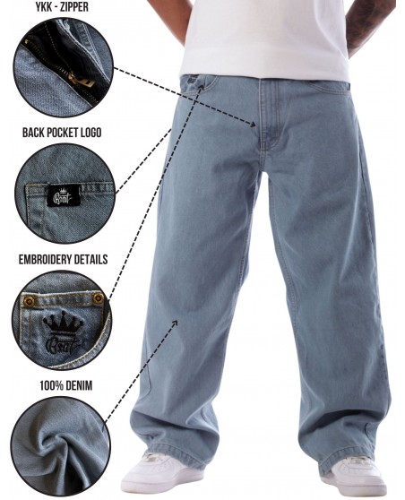 BSAT Bronx Baggy Jeans Light Blue