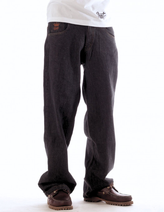 BSAT X-Loose Raw Black Onyx Edge Jeans