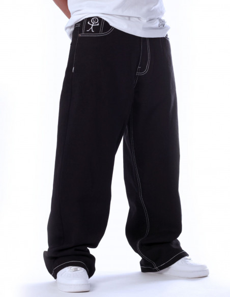 BSAT Stickman baggy Jeans The Fingers Black Vol.2