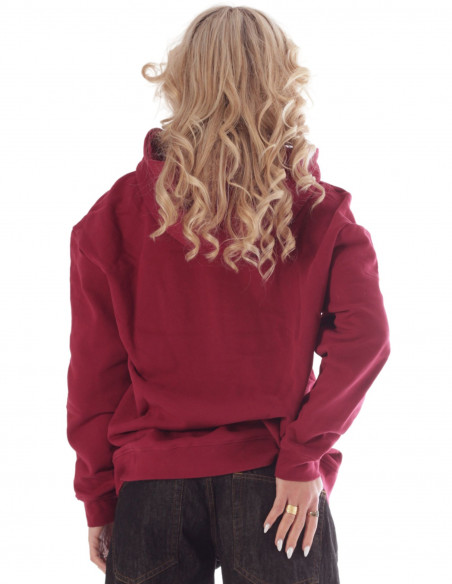 Baggy Hoodie All Burgundy