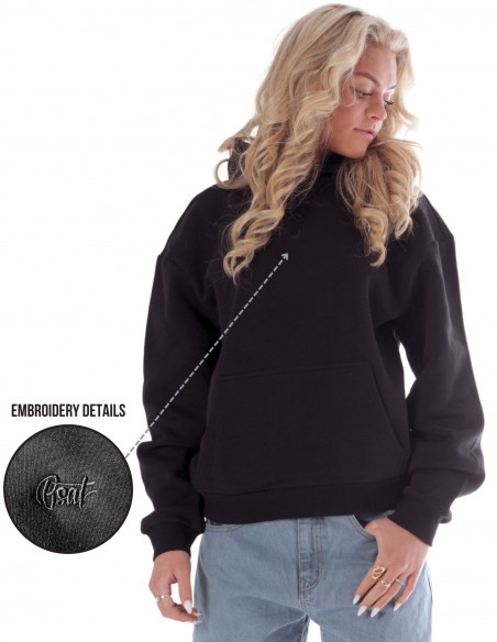 BSAT Bronx Baggy Hoody Ultra Soft Comfy Lounge Black