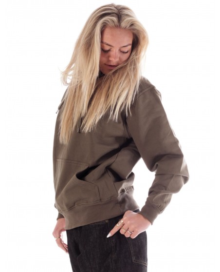 Plain hoodie Army green