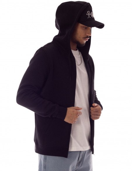 Urban Zip Sweat Hoodie Black