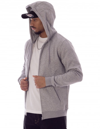 Urban Zip Sweat Hoodie Grey
