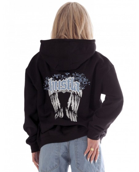 BSAT Black Hustla Hoodie BlueNWhite Legendary Collection