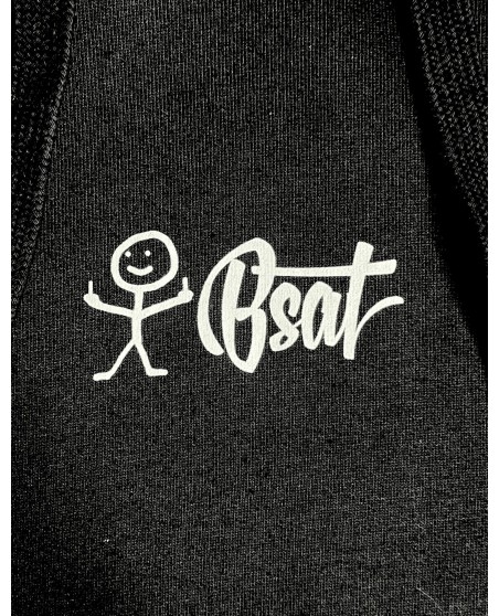 BSAT Stickman Logo Hoodie Black