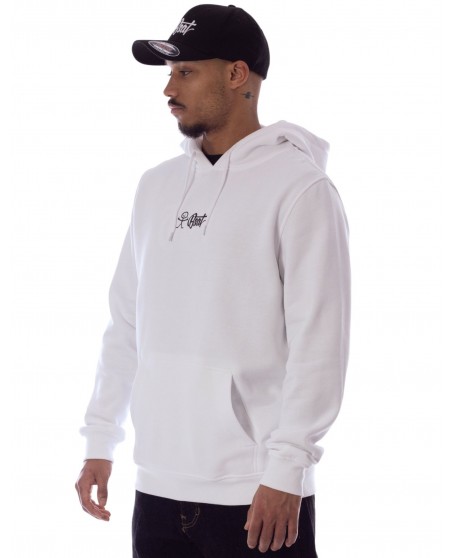 BSAT Stickman Logo Hoodie White
