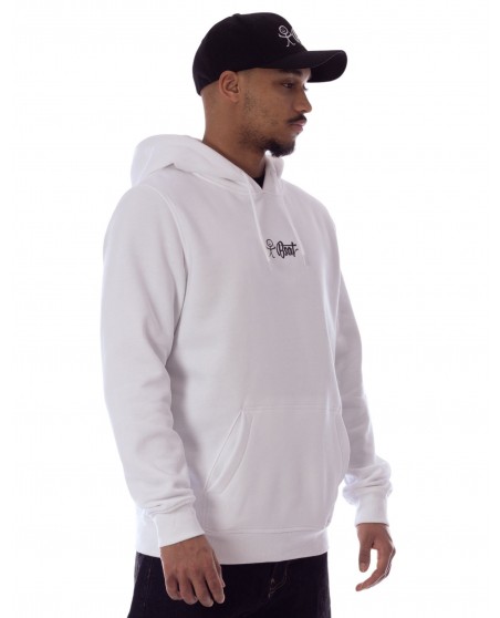 BSAT Stickman Logo Hoodie White
