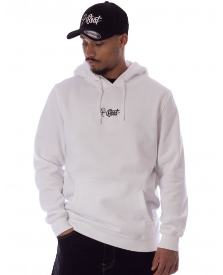 BSAT Stickman Logo Hoodie White